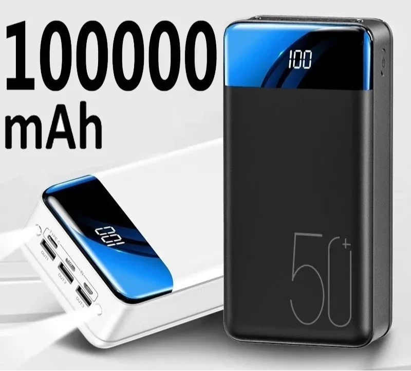100,000 mAh Fast-Charge Portable Power Bank