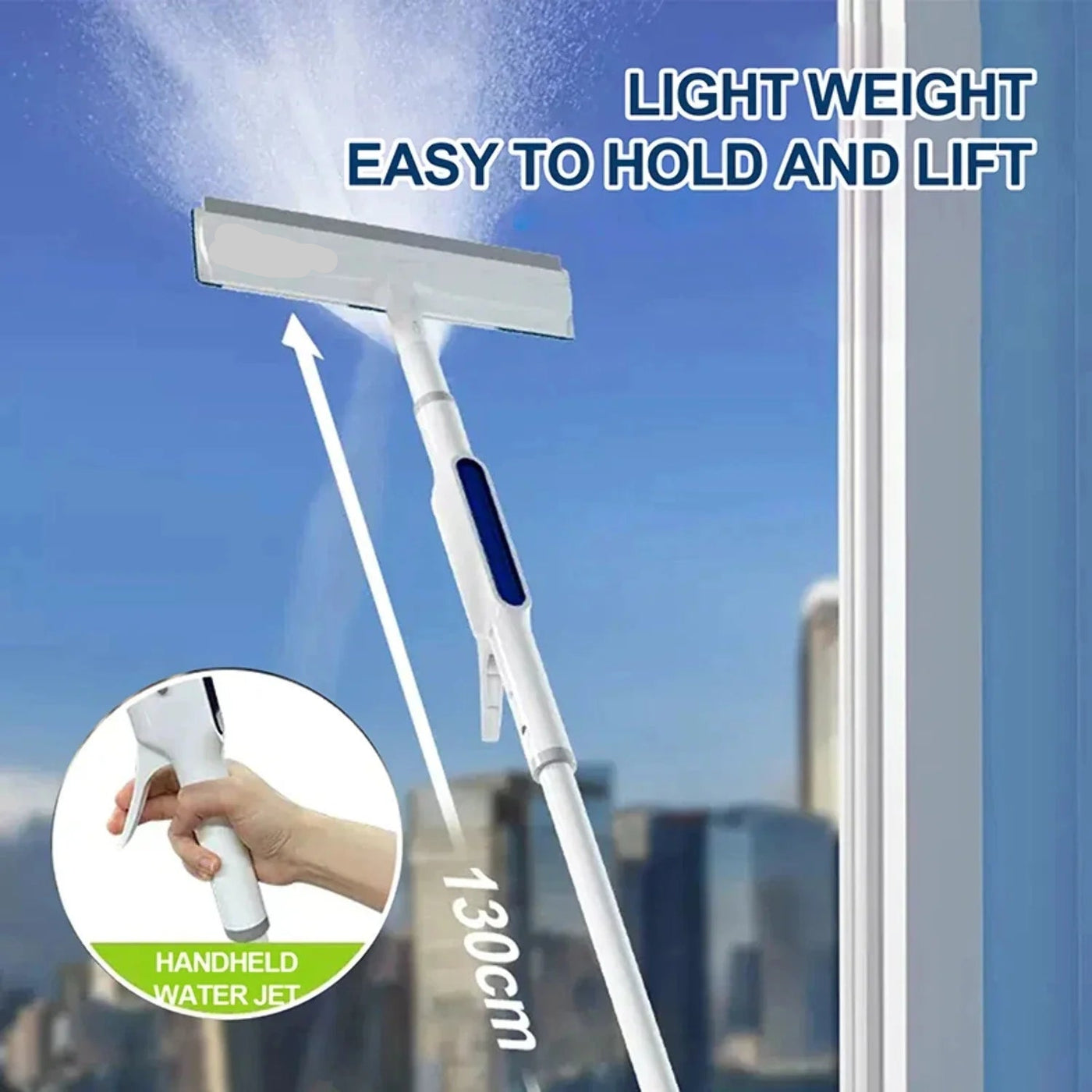 3-in-1 Adjustable Squeegee Window Cleaner