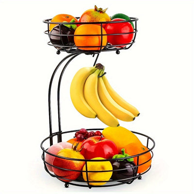 2-Tier Fruit Basket Kitchen Organizer