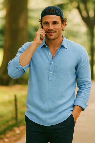 Casual Linen Men's Shirt