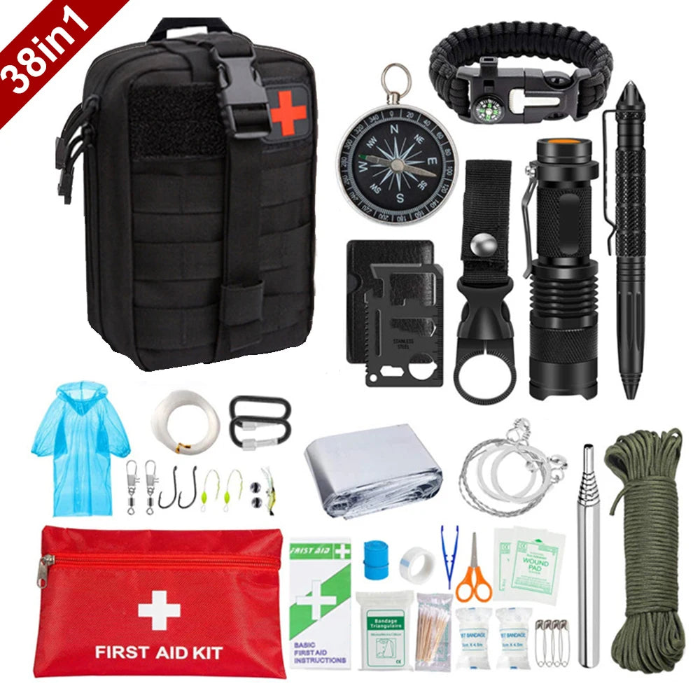 38-in-1 First Aid and Survival Kit - SurvivalAid
