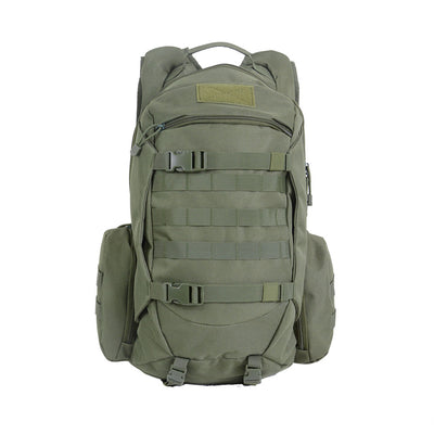 45L tactical hiking rucksack with durable material, ergonomic design and multiple compartments.
