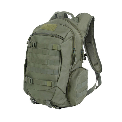 45L tactical hiking rucksack with durable material, ergonomic design and multiple compartments.