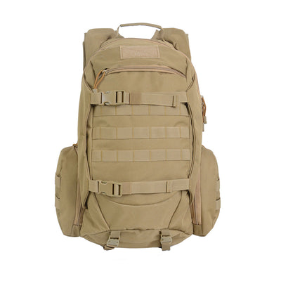 45L tactical hiking rucksack with durable material, ergonomic design and multiple compartments.