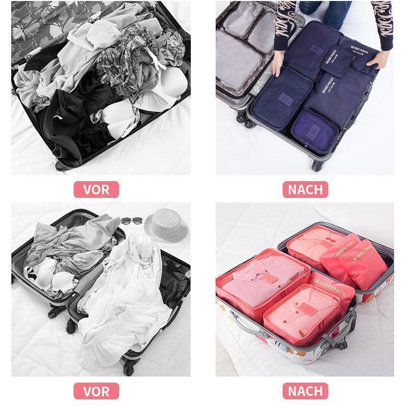 6-Piece Set Storage Cubes Travel Bags