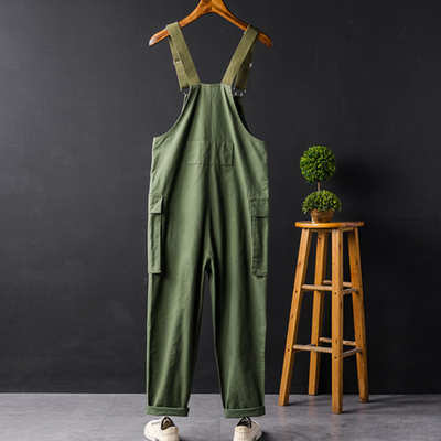 Unisex Cargo Overalls with Pockets