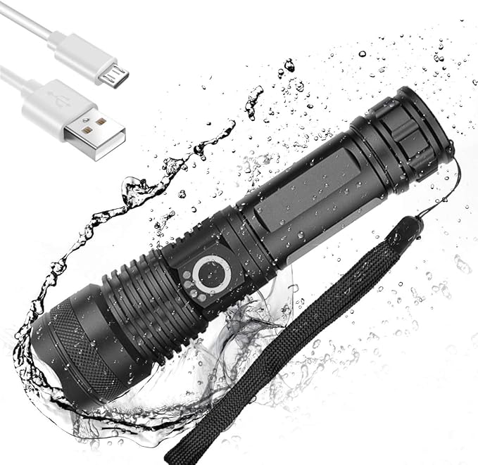 High-Power Rechargeable LED Flashlight