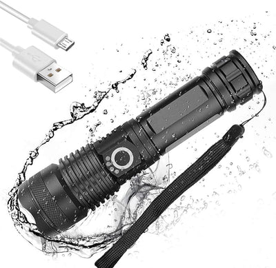 High-Power Rechargeable LED Flashlight