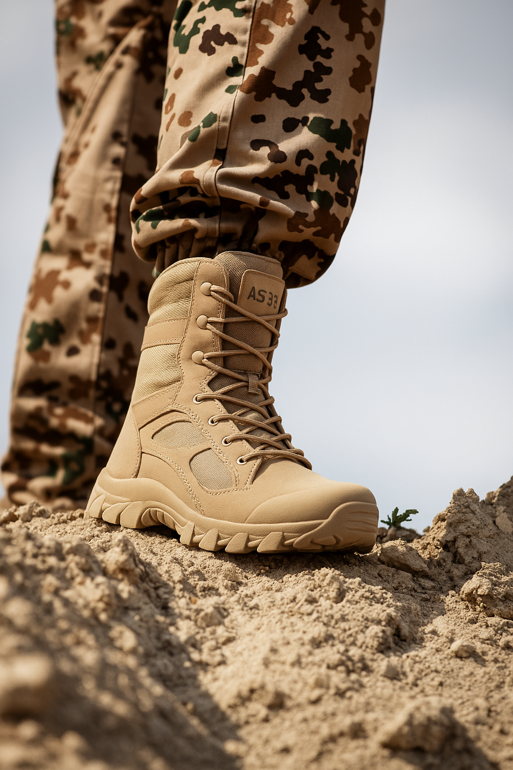 Military Combat Boots With Traction