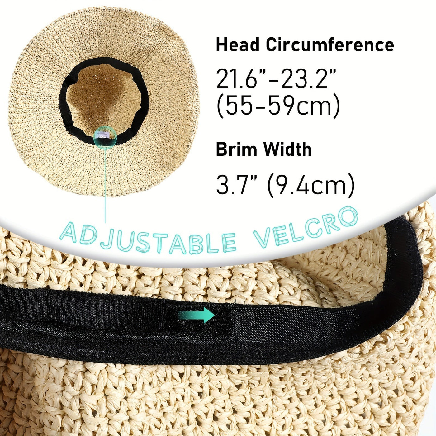 Crochet Boho Summer Straw Hat
