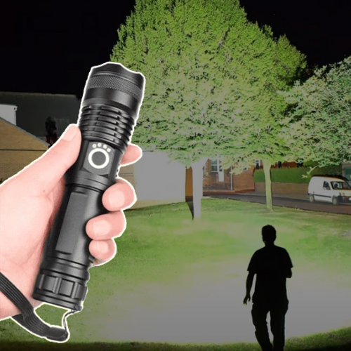 High-Power Rechargeable LED Flashlight