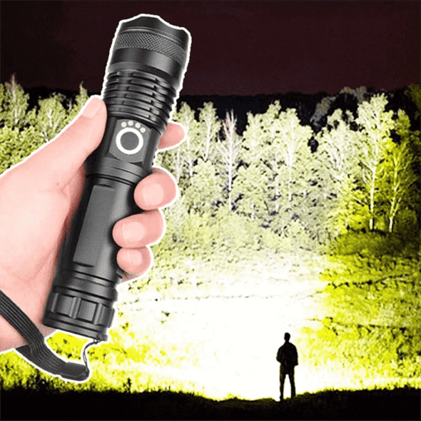 High-Power Rechargeable LED Flashlight
