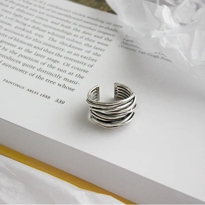 Elegant Handcrafted Silver Ring