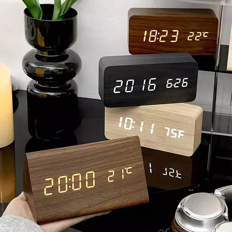 LED Alarm Clock With Voice Control