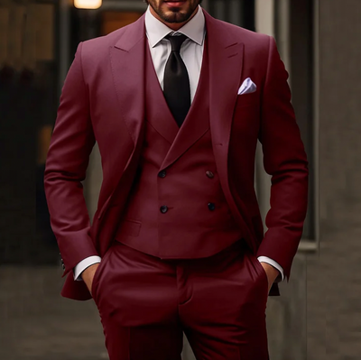 Men's Luxury Three-Piece Formal Suit