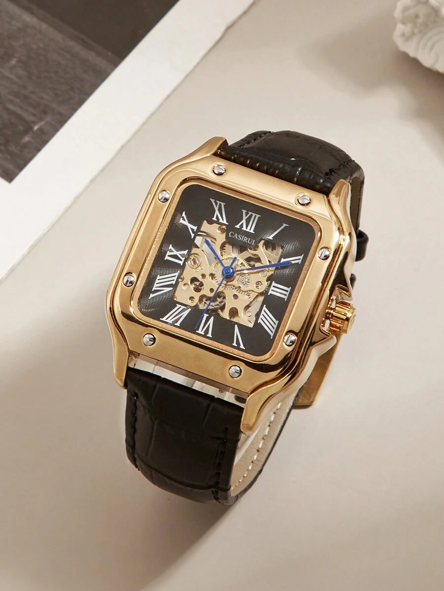Mechanical Square Dial Watch