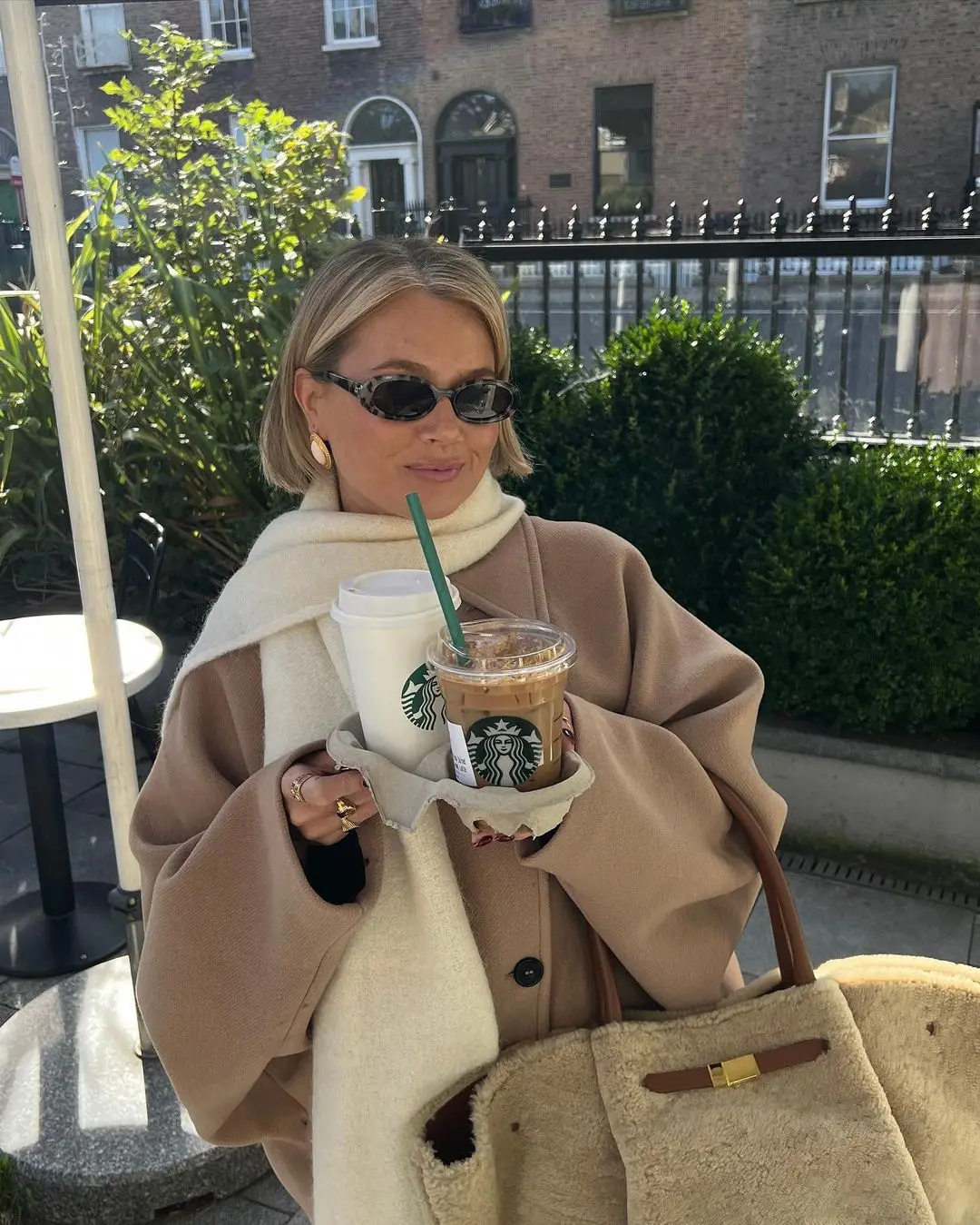 Elegant Oversized Wool Coat Women