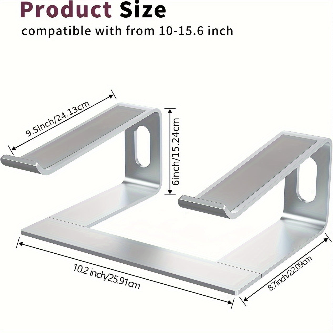 Aluminum Ergonomic Laptop Stand