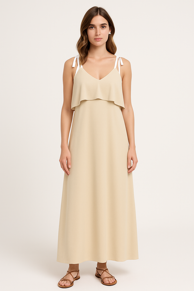 Tie Straps Summer Maxi Dress Women