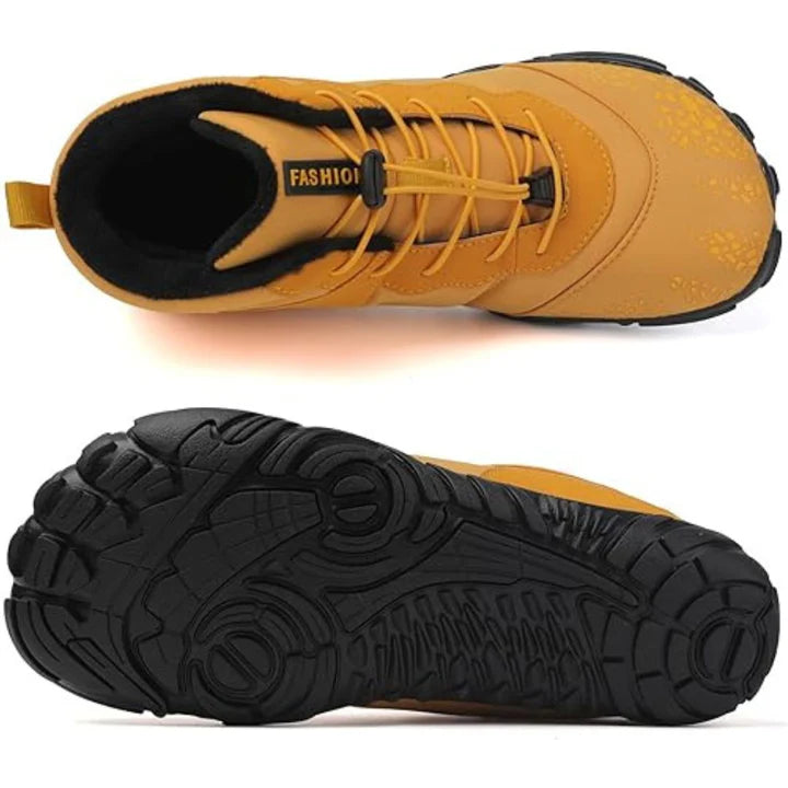 Durable, waterproof hiking boots with a flexible sole and breathable design for outdoor adventures.
