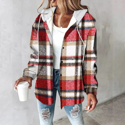 Classic Hooded Checked Sweatshirt