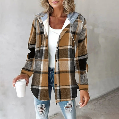 Classic Hooded Checked Sweatshirt