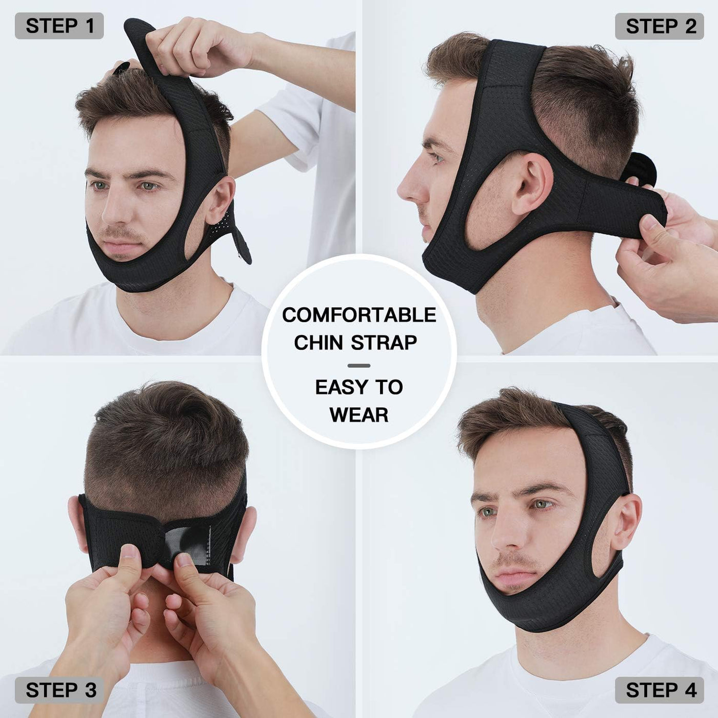 Adjustable Anti-Snore Chin Strap