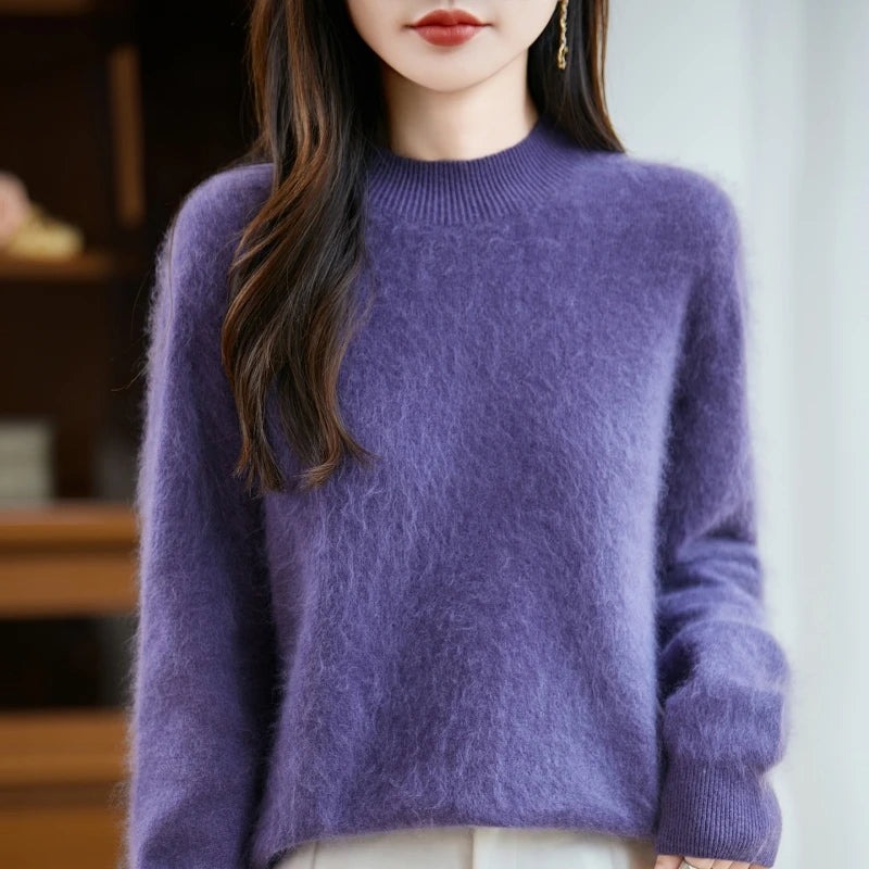 Winter Wool High-Neck Women's Jumper