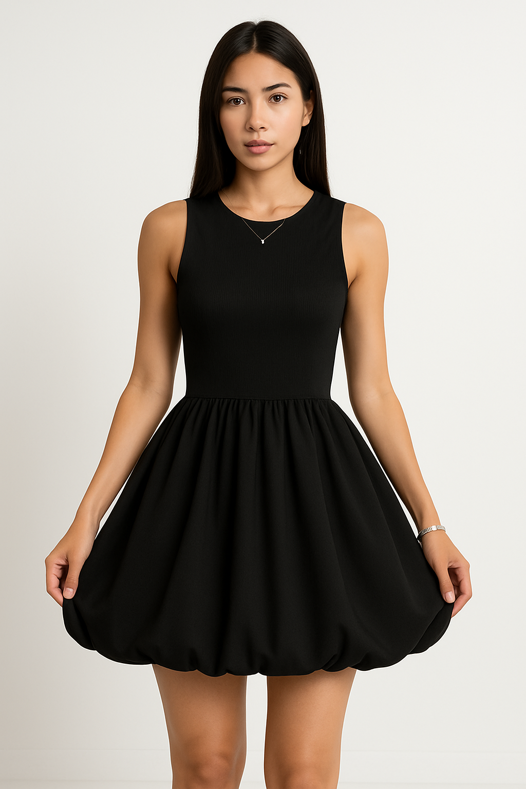 Sleeveless Black Cocktail Dress Women