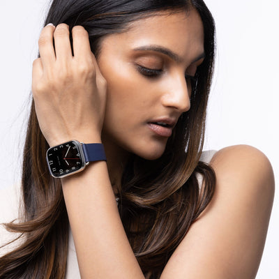 Blue Leather Apple Watch Unisex