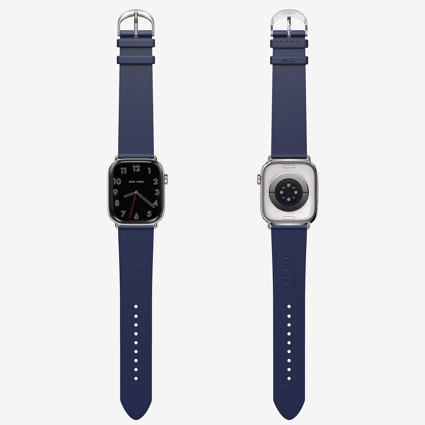 Blue Leather Apple Watch Unisex