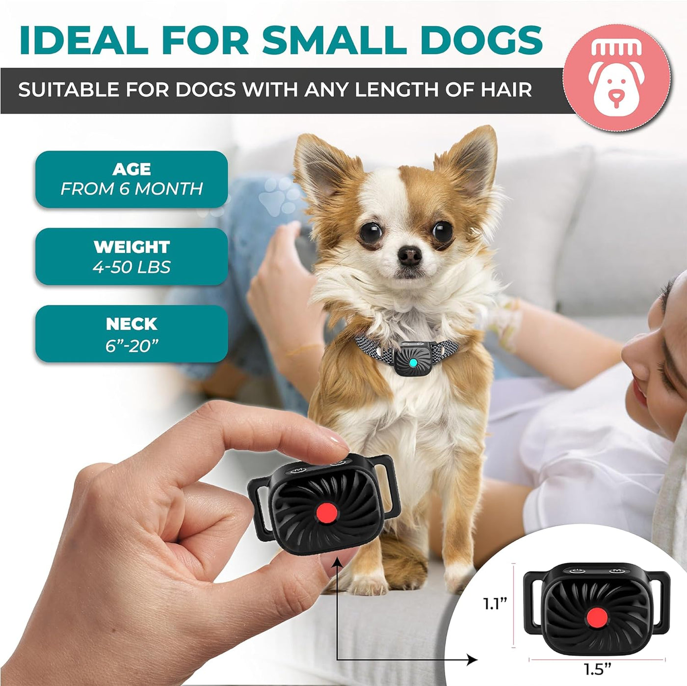 Adjustable Anti-Bark Dog's Collar