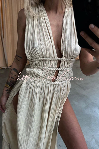 Bohemian Beach Maxi Dress Women