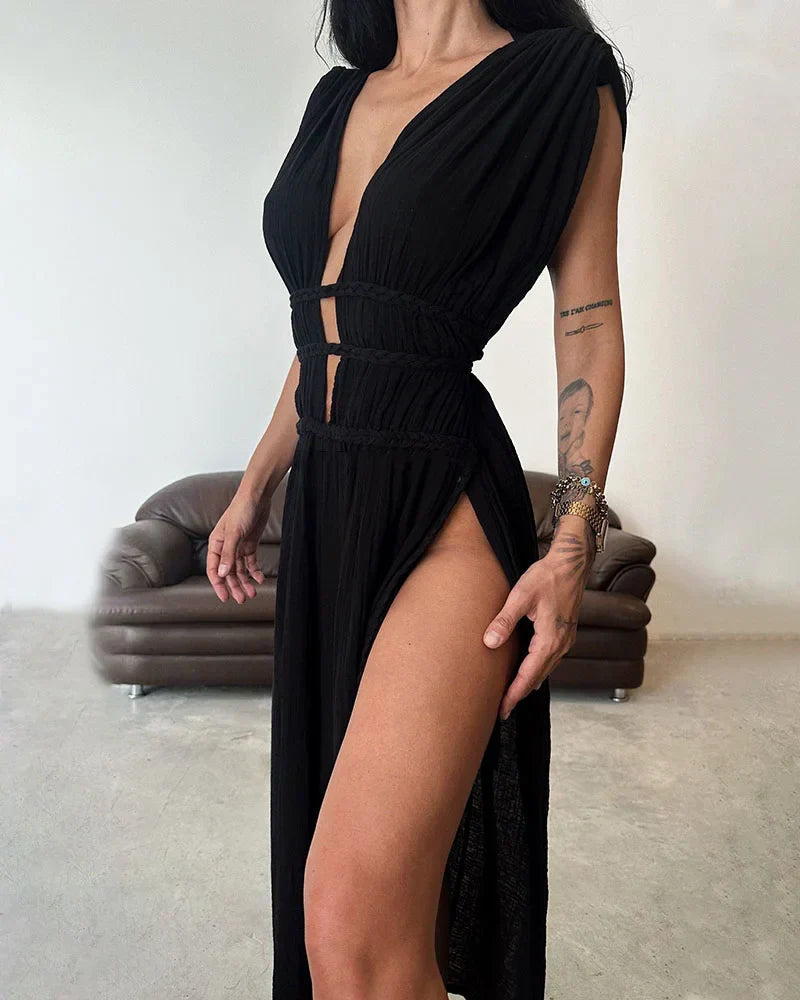 Bohemian Beach Maxi Dress Women