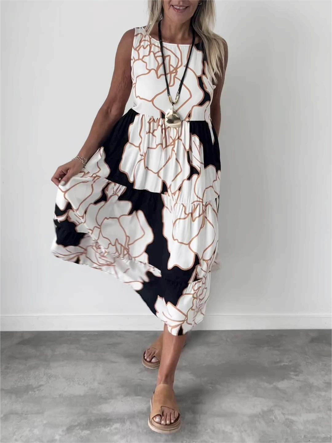 BloomStyle Versatile Chic Printed Dress
