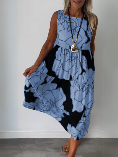 BloomStyle Versatile Chic Printed Dress
