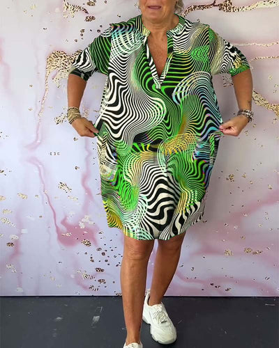 Casual BreezyCharm V-Neck Summer Dress