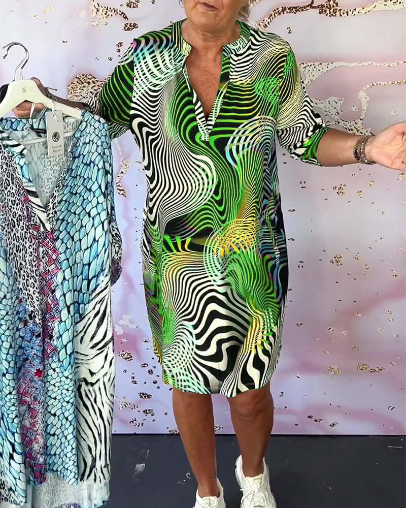 Casual BreezyCharm V-Neck Summer Dress