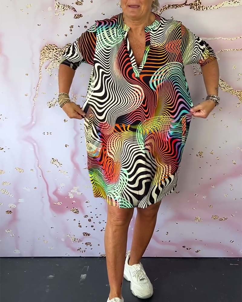 Casual BreezyCharm V-Neck Summer Dress