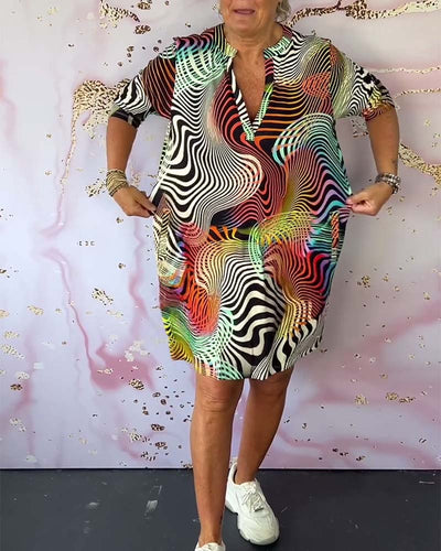 Casual BreezyCharm V-Neck Summer Dress