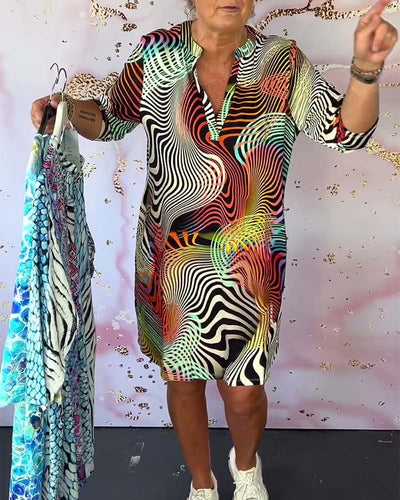 Casual BreezyCharm V-Neck Summer Dress