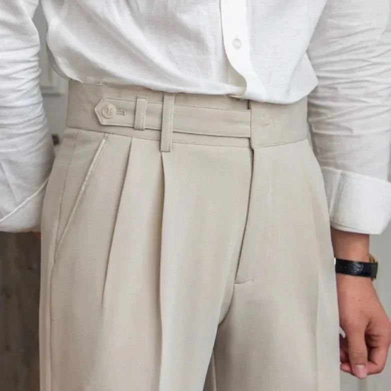 Premium Italian Cotton Blend Trousers