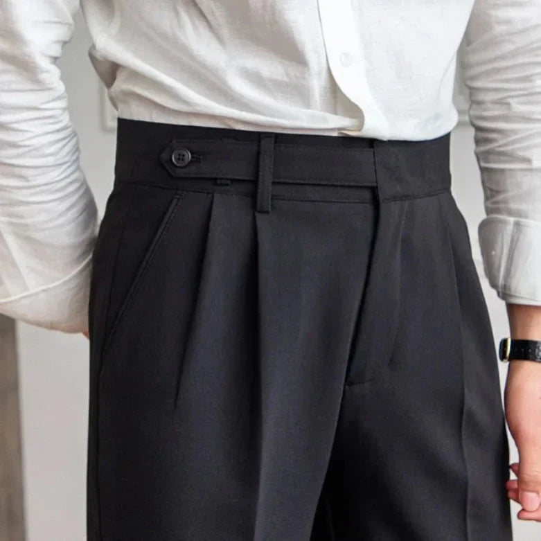 Premium Italian Cotton Blend Trousers