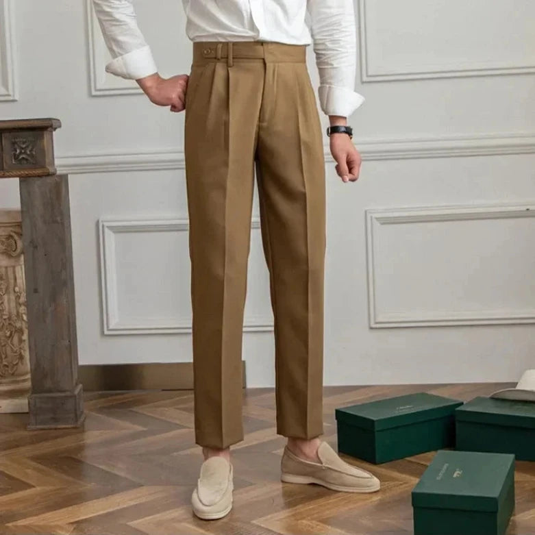 Premium Italian Cotton Blend Trousers
