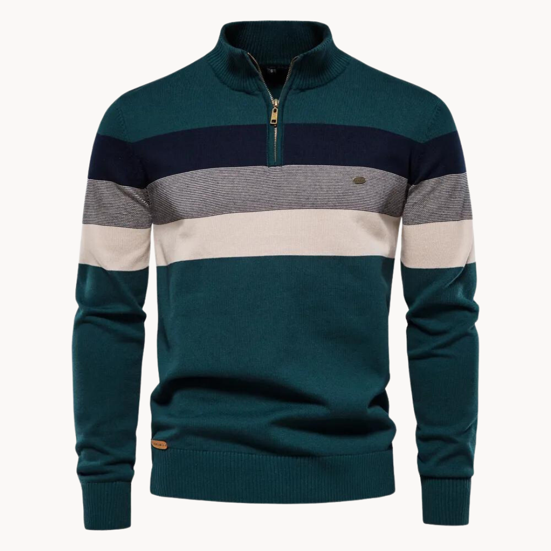Classic Knit Quarter-Zip Sweater
