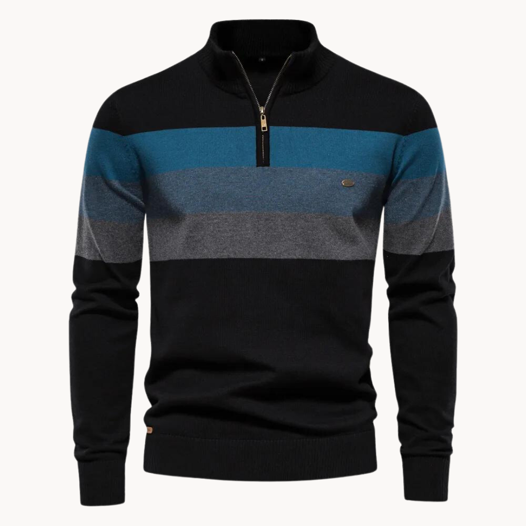 Classic Knit Quarter-Zip Sweater