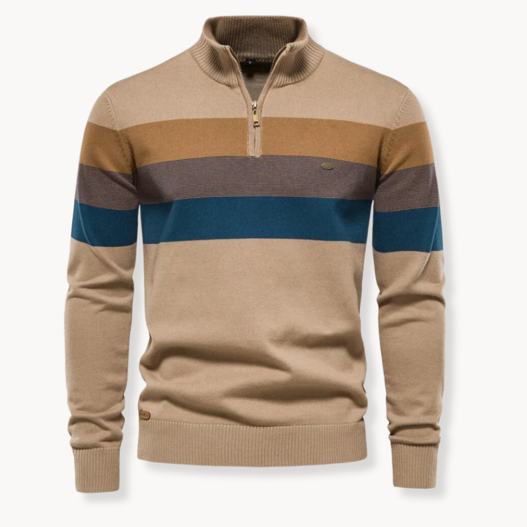 Classic Knit Quarter-Zip Sweater