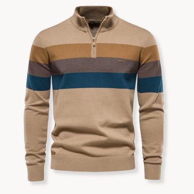 Classic Knit Quarter-Zip Sweater