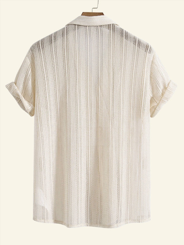 Casual Lightweight Striped Summer Shirt