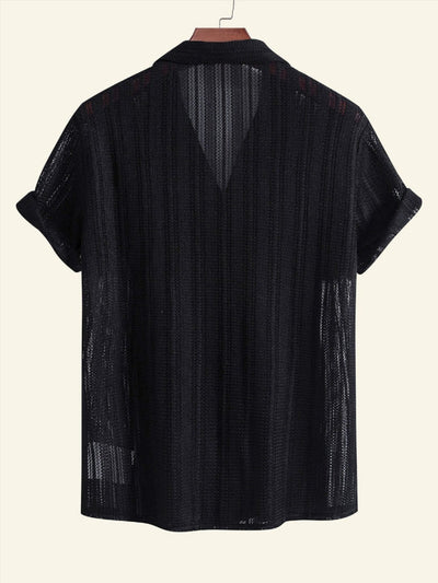 Casual Lightweight Striped Summer Shirt